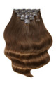 Chocolate - Invisible 20" Deluxe Clip In Remy Human Hair Extensions 200g